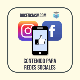 Paquete de contenido para Redes Sociales Escolares